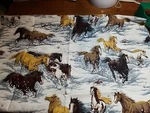 1 Yard #5346 Horses Snowy Canyon Springs Creative Products. Fixed Price $12.00.