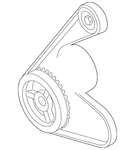 Genuine Ford Serpentine Belt 5M6Z-8620-A. Fixed Price $82.95.