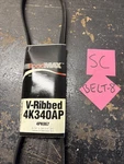 Serpentine Belt-automotive V-ribbed (standard) Roadmax 4K340AP. Fixed Price $15.52.