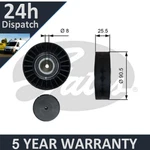 Gates Drive Belt Deflection Guide Pulley For Transporter Caravelle New G6379. Fixed Price $51.73.