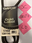 Dayco Gold Label V-belt 17450. Fixed Price $16.20.