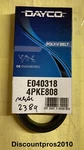 Dayco E040318 Serpentine Belt Subaru 2008-2021. Fixed Price $19.99.