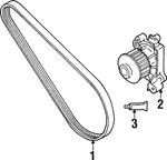 Genuine Mitsubishi Drive Belt MD312400. Fixed Price $18.76.