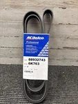Genuine Acdelco Standard V-ribbed Serpentine Belt 88932743. Fixed Price $22.00.