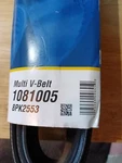 Goodyear Serpentine 1081005, 100.5" 8-RIB Multi V-belt. Free Shipping!. Fixed Price $28.00.