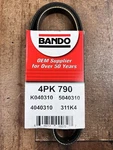 Serpentine Belt-sedan Bando 4PK790 Toyota Honda Suzuki Acura Plymouth Eagle. Fixed Price $12.95.