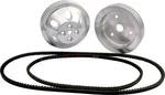 Allstar Performance ALL31080 Pulley Kit 1:1 2-GROOVE V-belt Aluminum. Fixed Price $133.99.