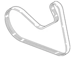 Genuine Bmw Serpentine Belt 11-28-9-455-973. Fixed Price $18.88.