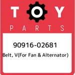 90916-02681 Toyota Belt, V(for Fan & Alternator) 9091602681, New Genuine Oem Par. Fixed Price $42.90.
