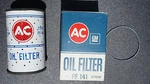 Nos Ac Gm PF141 1958-67 Corvette Camaro Chevelle 327 427 Oil Filter Dated '71. Fixed Price $24.99.