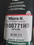 New Gates K100771HD Green Stripe Heavy Duty Serpentine Belt 1-3/8" X 77-3/4". Fixed Price $42.75.