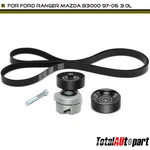 3X Serpentine Belt Drive Component Kit Ford Ranger Mazda B3000 97-06 V6 3.0L. Fixed Price $60.89.