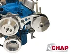 New Small Ford 289 302 Power Steering Bracket V-belt Mid Mount Sbf. Fixed Price $99.50.