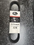 Gates Hi-power Ii A24 1/2" X 26" V-belt Fast Ship. Fixed Price $10.00.