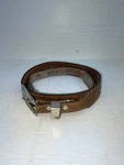 New Brown Genuine Leather Acme Tooled 28 Belt #5022 NN-25. Fixed Price $30.00.