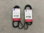 Qty 2 Dayco Belts K7155 For 1987-1990 Dodge Caravan + Others. Fixed Price $17.50.