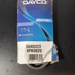 Dayco Poly-v Belt 5040323 / 4PK0820 Oe Engineered 32" Ribs W 0.54" 0.17". Fixed Price $9.99.