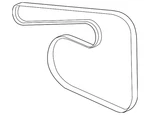 Genuine Gm V-ribbed Serpentine Belt 12654472. Fixed Price $19.29.