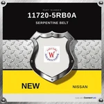Genuine 2018-2024 Nissan Kicks Serpentine Belt 11720-5RB0A. Fixed Price $55.90.