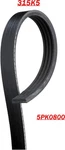 Driveworks 315K5 / 5PK0800 5050315 K050317 Serpentine Belt. Fixed Price $12.99.