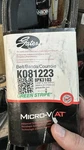 New Gates Serpentine Belt Green Stripe Micro-v K081223. Fixed Price $35.00.