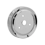 Summit G3972 Crankshaft Pulley V-belt 3-GROOVE 7.25" Steel Chrome Sbc Short Pump. Fixed Price $47.99.