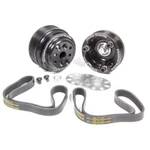 Jones Racing Products 1035-S Pulley Kit 6 Rib Serpentine Black Anodized For Sbc. Fixed Price $233.91.