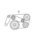 Genuine Mopar Accessory Drive Belt 5132825AB. Fixed Price $41.54.