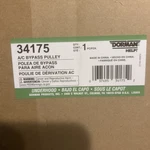 A/c Compressor Bypass Pulley Dorman 34175 New In Box. Fixed Price $32.00.