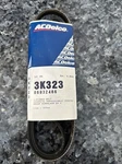Serpentine Belt-standard Acdelco 3K323 889322486. Fixed Price $19.99.