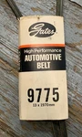 Gates 9775 High Performance Automotive Belt 13MM X 1970MM Green Stripe Nos. Fixed Price $7.00.