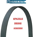 Drive-rite 6PK2515 Serpentine Belt For K060990 990K6 5060990. Fixed Price $19.99.