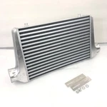 Emusa Aluminum Polished Intercooler Overall Size 25" X12" X3", Inlet/outlet. Fixed Price $113.99.
