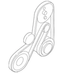 Genuine Volvo Serpentine Belt 30731808. Fixed Price $27.30.