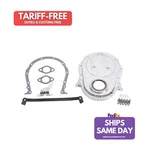 Edelbrock 4241, Kit Polished Aluminum Bbc Timing Cover Performance Part. Fixed Price $119.56.