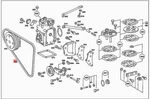 Genuine Mercedes V-belt 0059979892. Fixed Price $23.45.
