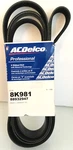 Acdelco Professional 8K981 V-ribbed Serpentine Belt Advanced Technology 88932947. Fixed Price $12.99.