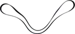 Serpentine Belt Motorcraft JK6-991-A Ford E8UZ-8620-J 5060985 6PK2500. Fixed Price $14.50.