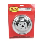 Racing Power Co-packaged Sbc Swp 2 Groove Water Ump Pulley Chrome- R9601. Fixed Price $73.42.