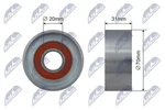 V-ribbed Belt Deflection Guide Pulley For Honda Accord Vii 04-08 31190RBDE01. Fixed Price $25.01.