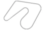 Genuine Nissan Serpentine Belt 119A0-7JA0A. Fixed Price $96.80.