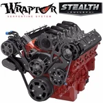 Black Chevy Serpentine Pulley Kit - & Power Steering LS1 LS2 LS3 LS6. Fixed Price $1980.00.