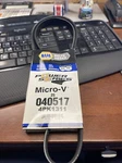 Genuine Napa Gates Micro-v K040517RPM Serpentine Belt For QJK4521 K5174. Fixed Price $19.99.