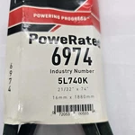 Gates Powerated Green Aramid Belt 6974 5L740K 21/32 X 74" 16 1880MM. Fixed Price $27.41.