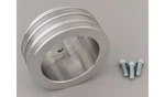 March Crankshaft Pulley Vbelt 3GROOVE 5.5" Aluminum Clear Powdercoated Chevy Sb. Fixed Price $119.98.