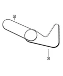 Genuine Mopar Serpentine Belt 4891704AA. Fixed Price $36.87.