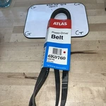 Atlas Power Drive Belt 6K0760. Fixed Price $16.20.