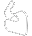 Genuine Ford Belt 1F1Z8620AD. Fixed Price $57.26.