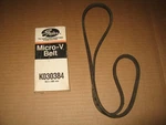 Gates Micro V K030384 Poly Rib Serpentine Belt. Fixed Price $19.99.