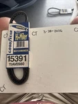(1) Goodyear Ag 15391 11AV0980 Automotive Belt Nos Oem Sold Individually. Fixed Price $13.50.